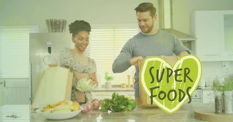 Couple Enjoying Organic Vegetables for Healthy Living