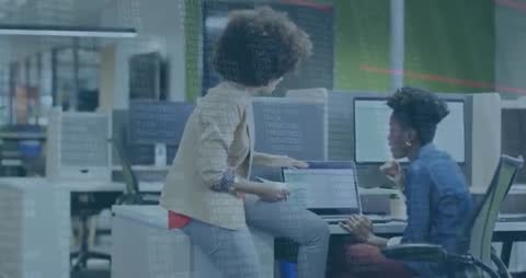 Collaborating Professionals in Office Setting with Data Overlay