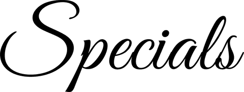 Transparent specials sign for retail promotions