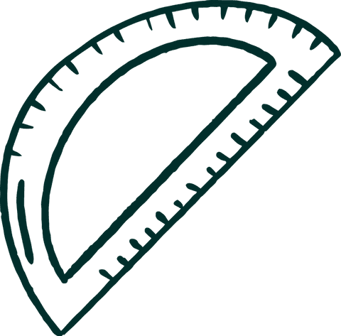 semicircular protractor with markings on transparent background - Download Free Stock Videos Pikwizard.com