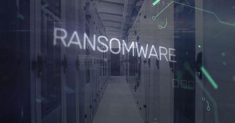 Ransomware Threatened Data Security in High-Tech Server Room - Download Free Stock Images Pikwizard.com