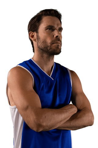 serious caucasian athlete focused on sports competitions, transparent background - Download Free Stock Videos Pikwizard.com