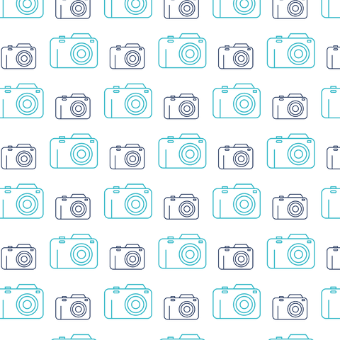 digital camera icons blue pattern transparent background - Download Free Stock Videos Pikwizard.com
