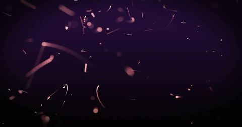 Abstract Interconnected Lines and Dots on Dark Background