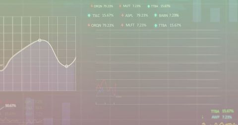 Graphical Display of Stock Market Trends with Gradient Background - Download Free Stock Images Pikwizard.com
