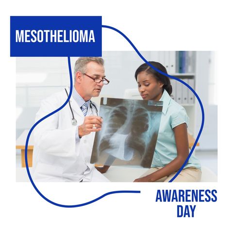 doctor explaining x-ray to patient on mesothelioma awareness day - Download Free Stock Templates Pikwizard.com