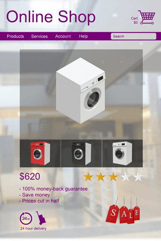 transparent online shopping washing machines price cut sale - Download Free Stock Videos Pikwizard.com