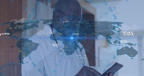 Futuristic Healthcare Innovation and Telemedicine Concept