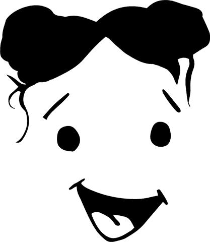 Abstract woman face illustration with realistic touch, completely transparent