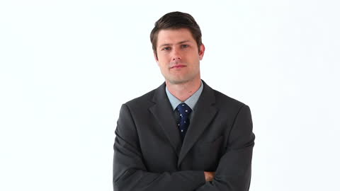 Confident Business Professional in Formal Attire