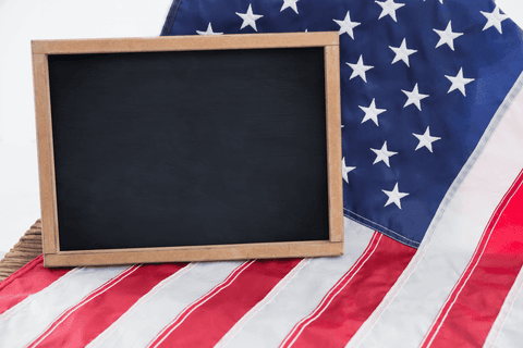 patriotic blank chalkboard over transparent american flag - Download Free Stock Videos Pikwizard.com