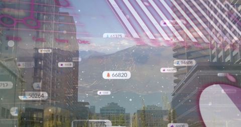 Urban Fusion of Technology and Architecture in Modern Cityscape