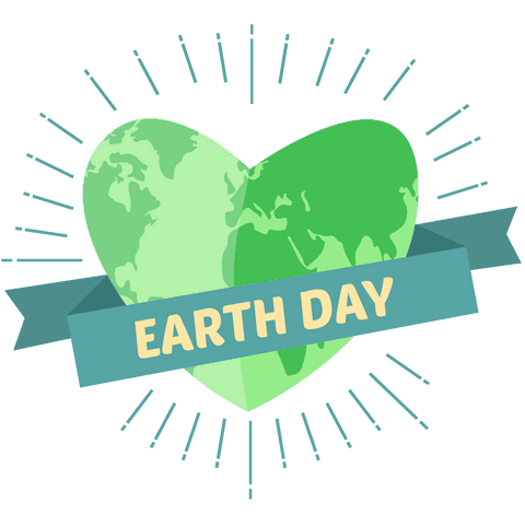earth day heart design on transparent background - Download Free Stock Videos Pikwizard.com