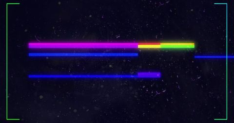 Colorful Digital Scope with Futuristic HUD Elements