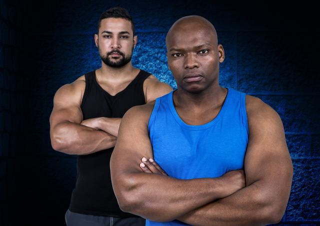 Portrait of two muscular men  - Download Free Stock Photos Pikwizard.com