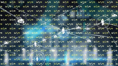 Digital Network Animation with Abstract Data Patterns