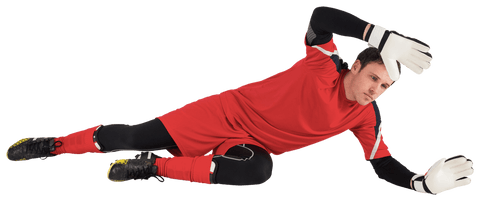 caucasian male goalkeeper saving shot on transparent background - Download Free Stock Videos Pikwizard.com