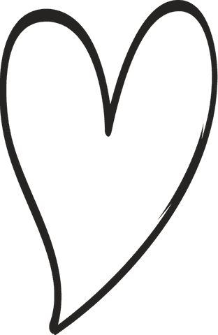 stylized black heart doodle on transparent background - Download Free Stock Videos Pikwizard.com