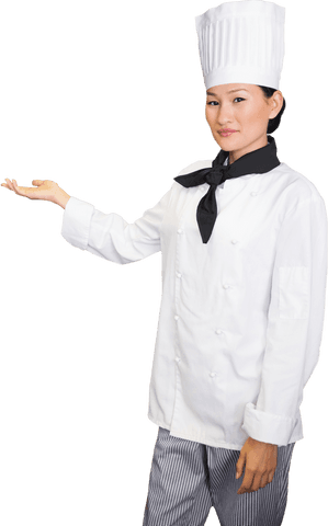 transparent confident female chef offering meal presentation - Download Free Stock Videos Pikwizard.com
