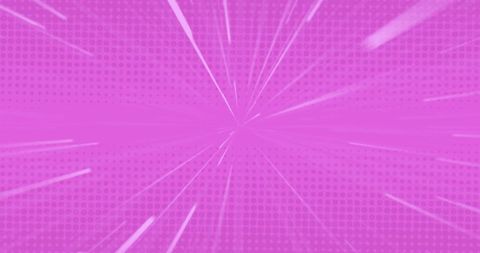 Glowing light trails on vibrant pink background with speed effect