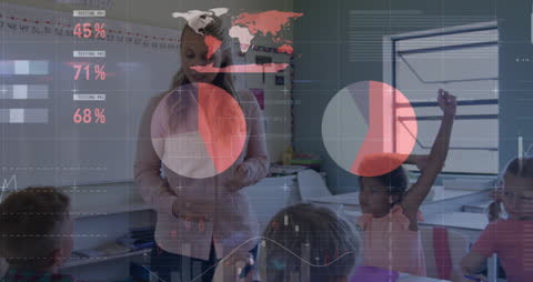 Innovative Classroom with Interactive Data Analytics Overlay