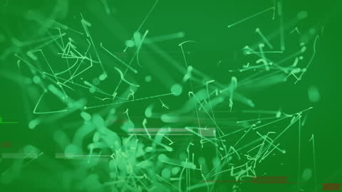 Interference Lines and Light Trails on Green Background