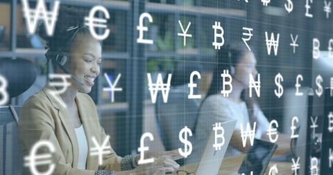 Businesswomen Analyzing Global Currency Markets