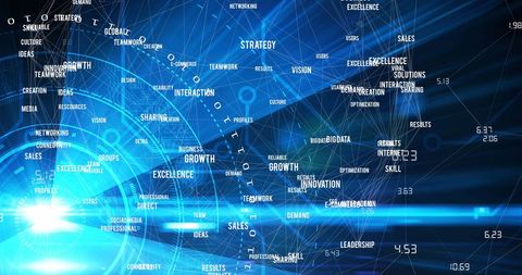 Conceptual Global Data Processing Interface with Digital Connectivity - Download Free Stock Images Pikwizard.com