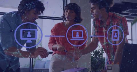 Diverse Team Brainstorming with Digital Connectivity Overlay