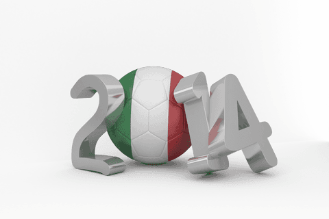 2014 soccer ball design on transparent background ready for projects