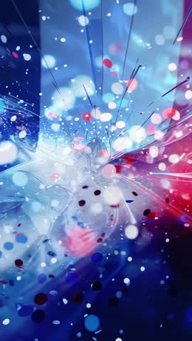 Emerging Particle Vortex Swirling Neon Space Vertical Motion Background Loop