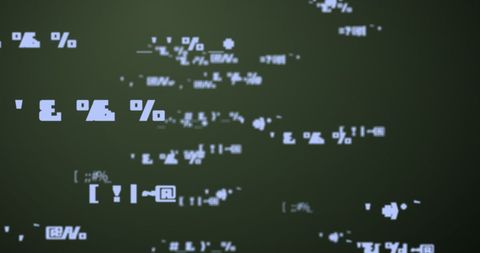 Digital Data Stream on Green Background - Download Free Stock Images Pikwizard.com