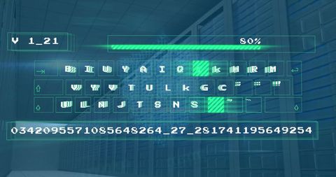 Digital Data Processing Interface Over Servers - Download Free Stock Images Pikwizard.com