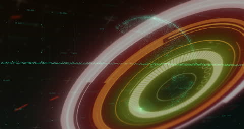 Futuristic Technology Concept with Digital Interface Animation