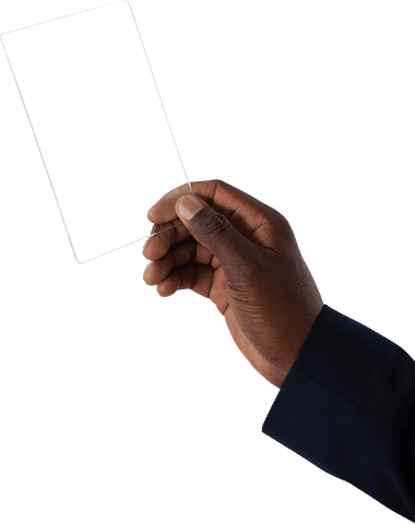 Hand Holding Transparent Glass Interface with Blank Display - Download Free Stock Videos Pikwizard.com