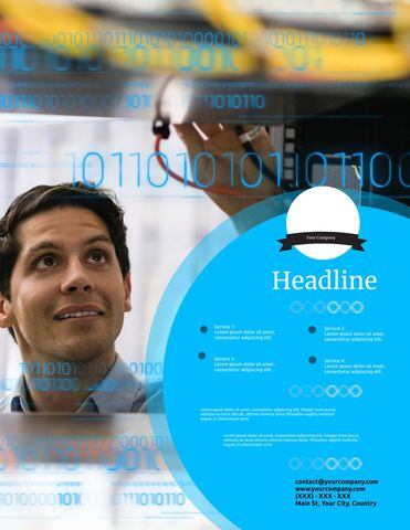 professional man analyzing binary code in innovative it technology scene - Download Free Stock Templates Pikwizard.com