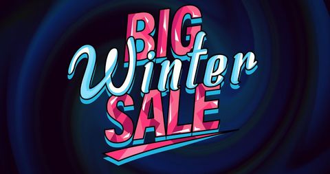Vibrant Big Winter Sale Announcement in Bold Style