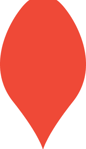 big red drop symbol on transparent background - Download Free Stock Videos Pikwizard.com