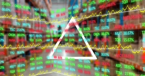 Dynamic stock market data visualization in warehouse environment