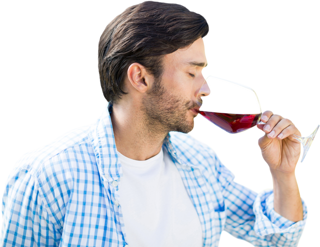 Man Drinking Red Wine - Transparent Background - Download Free Stock Videos Pikwizard.com