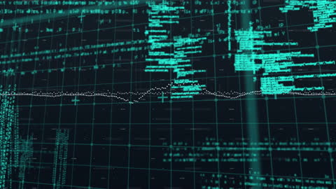 Futuristic Data Visualization with Programming Code