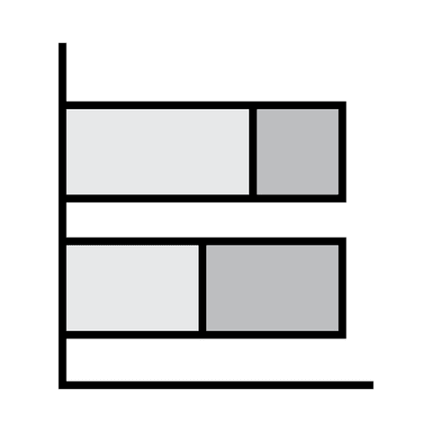 transparent horizontal stacked bar graph visualization - Download Free Stock Videos Pikwizard.com