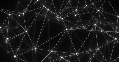 Abstract Network Web Light Nodes Connecting on Black - Download Free Stock Images Pikwizard.com