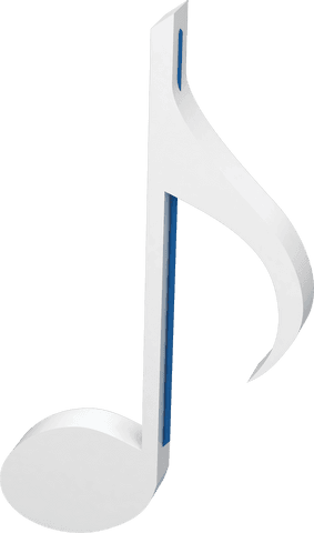 transparent white 3d musical note symbol clipped - Download Free Stock Videos Pikwizard.com