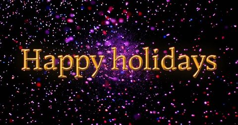 Festive Celebration with Purple Holiday Greeting
