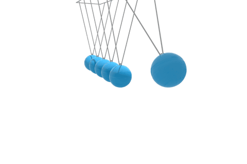 blue pendulum balls on transparent background illustrating motion - Download Free Stock Videos Pikwizard.com