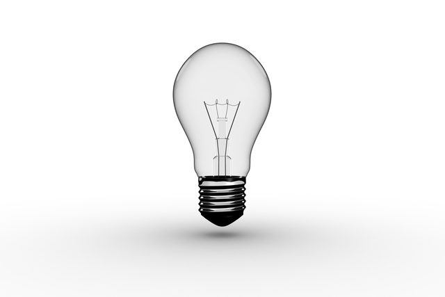 Black Lightbulb on Transparent Background - Download Free Stock Videos Pikwizard.com