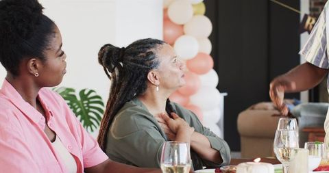 Family Celebrating Retirement at Home Gathering