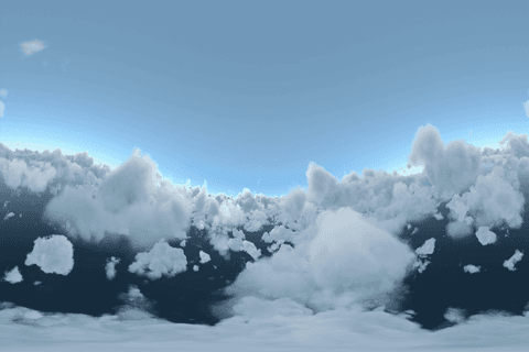 Transparent Clouds Reflecting Sunlight in Clear Blue Sky - Download Free Stock Videos Pikwizard.com