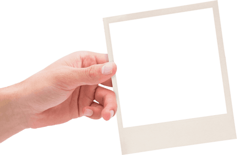 Hand Holding Blank Transparent Photo Frame Isolated - Download Free Stock Videos Pikwizard.com